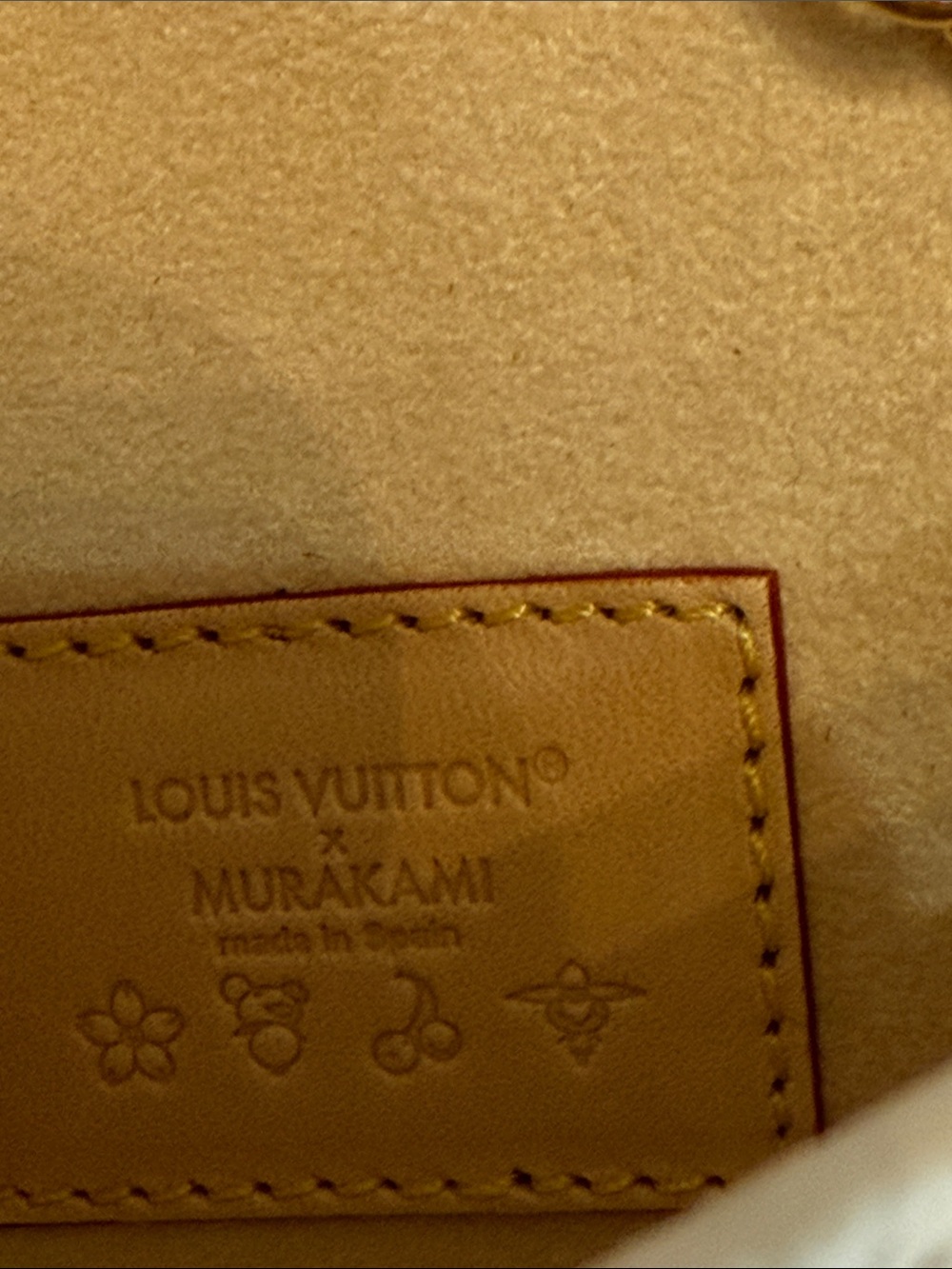 Louis Vuitton MURAKAMI White Multicolor Monogram  with Gold Chain belt bag - Picture 8 of 15